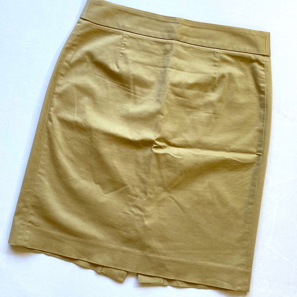 Tan pencil skirt